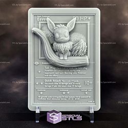 Pokemon 3D Card Collection Eevee STL