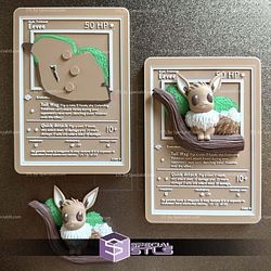 Pokemon 3D Card Collection Eevee STL