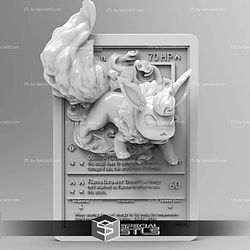 Pokemon 3D Card Collection Flareon STL