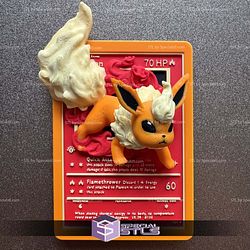 Pokemon 3D Card Collection Flareon STL