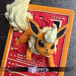 Pokemon 3D Card Collection Flareon STL