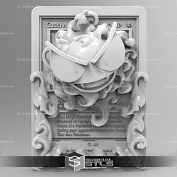 Pokemon 3D Card Collection Gastly STL