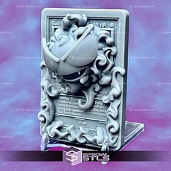 Pokemon 3D Card Collection Gastly STL