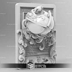 Pokemon 3D Card Collection Gastly STL