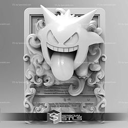 Pokemon 3D Card Collection Gengar STL