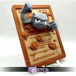 Pokemon 3D Card Collection Geodude STL
