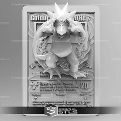 Pokemon 3D Card Collection Golduck STL