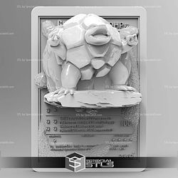 Pokemon 3D Card Collection Golem STL