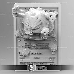 Pokemon 3D Card Collection Graveler STL