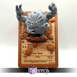 Pokemon 3D Card Collection Graveler STL