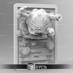 Pokemon 3D Card Collection Graveler STL