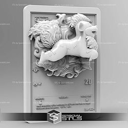 Pokemon 3D Card Collection Growlithe STL