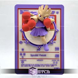 Pokemon 3D Card Collection Hitmonchan STL