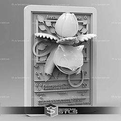 Pokemon 3D Card Collection Ivysaur STL