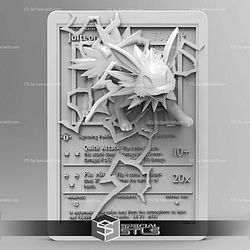 Pokemon 3D Card Collection Jolteon STL