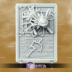 Pokemon 3D Card Collection Jolteon STL
