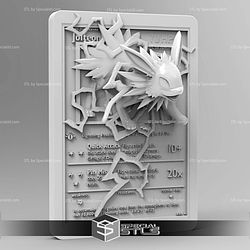 Pokemon 3D Card Collection Jolteon STL