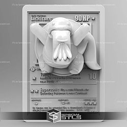 Pokemon 3D Card Collection Lickitung STL