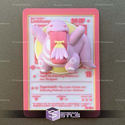 Pokemon 3D Card Collection Lickitung STL