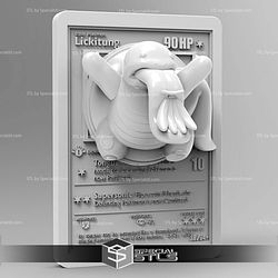 Pokemon 3D Card Collection Lickitung STL