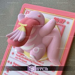 Pokemon 3D Card Collection Lickitung STL