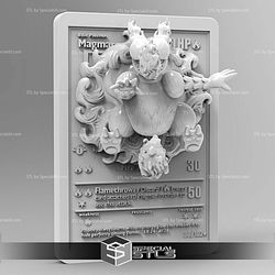 Pokemon 3D Card Collection Magmar STL