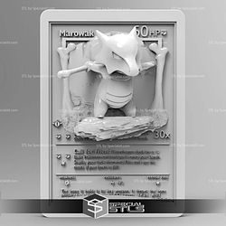 Pokemon 3D Card Collection Marowak STL