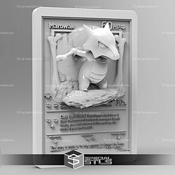 Pokemon 3D Card Collection Marowak STL