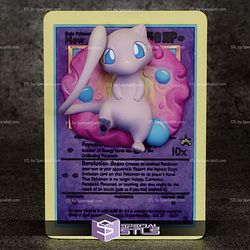 Pokemon 3D Card Collection Mew STL