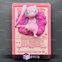 Pokemon 3D Card Collection Mew STL