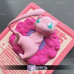 Pokemon 3D Card Collection Mew STL