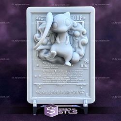 Pokemon 3D Card Collection Mew STL