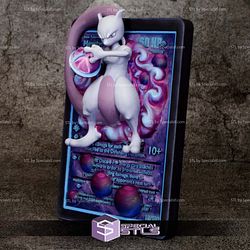 Pokemon 3D Card Collection Mewtwo STL