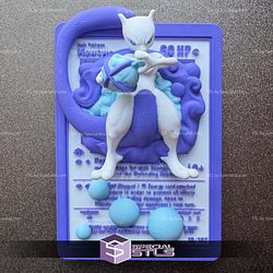 Pokemon 3D Card Collection Mewtwo STL