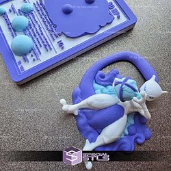 Pokemon 3D Card Collection Mewtwo STL