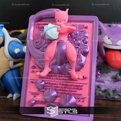 Pokemon 3D Card Collection Mewtwo STL