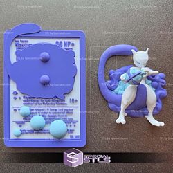 Pokemon 3D Card Collection Mewtwo STL
