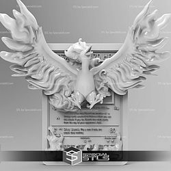 Pokemon 3D Card Collection Moltres STL