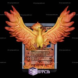 Pokemon 3D Card Collection Moltres STL
