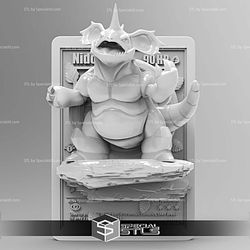 Pokemon 3D Card Collection Nidoking STL