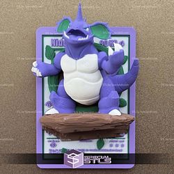 Pokemon 3D Card Collection Nidoking STL