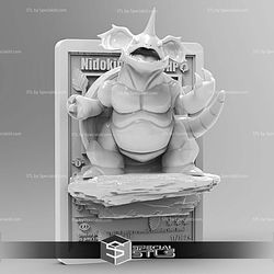 Pokemon 3D Card Collection Nidoking STL