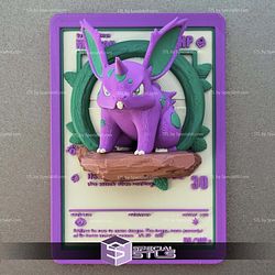Pokemon 3D Card Collection Nidoran STL