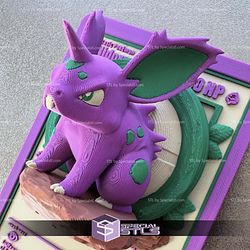 Pokemon 3D Card Collection Nidoran STL