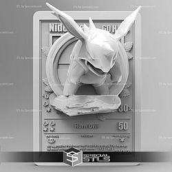Pokemon 3D Card Collection Nidorino STL
