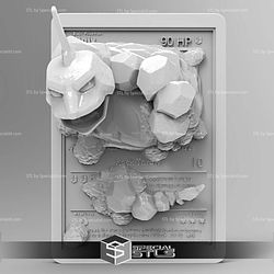 Pokemon 3D Card Collection Onix STL