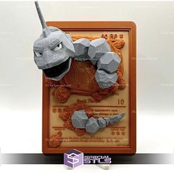 Pokemon 3D Card Collection Onix STL