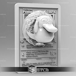 Pokemon 3D Card Collection Psyduck STL