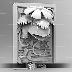 Pokemon 3D Card Collection Venusaur STL