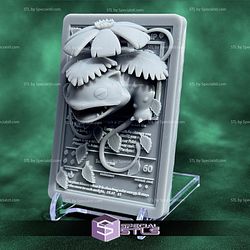 Pokemon 3D Card Collection Venusaur STL